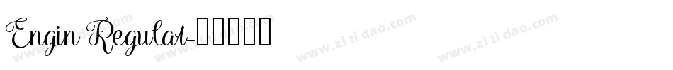 Engin Regular字体转换